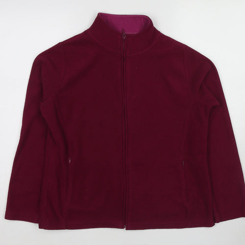 EWM Womens Red Jacket Size 14 Zip - Size 14-16