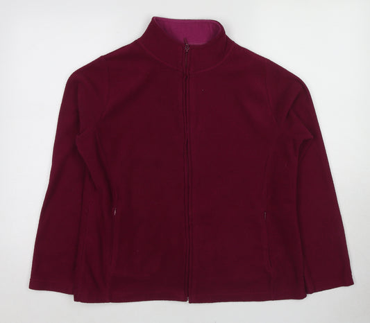EWM Womens Red Jacket Size 14 Zip - Size 14-16