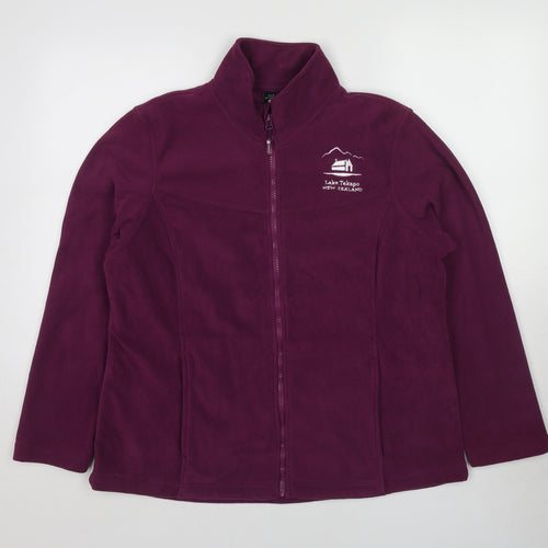 Kiwi Womens Purple Jacket Size XL Zip - Lake Tekapo
