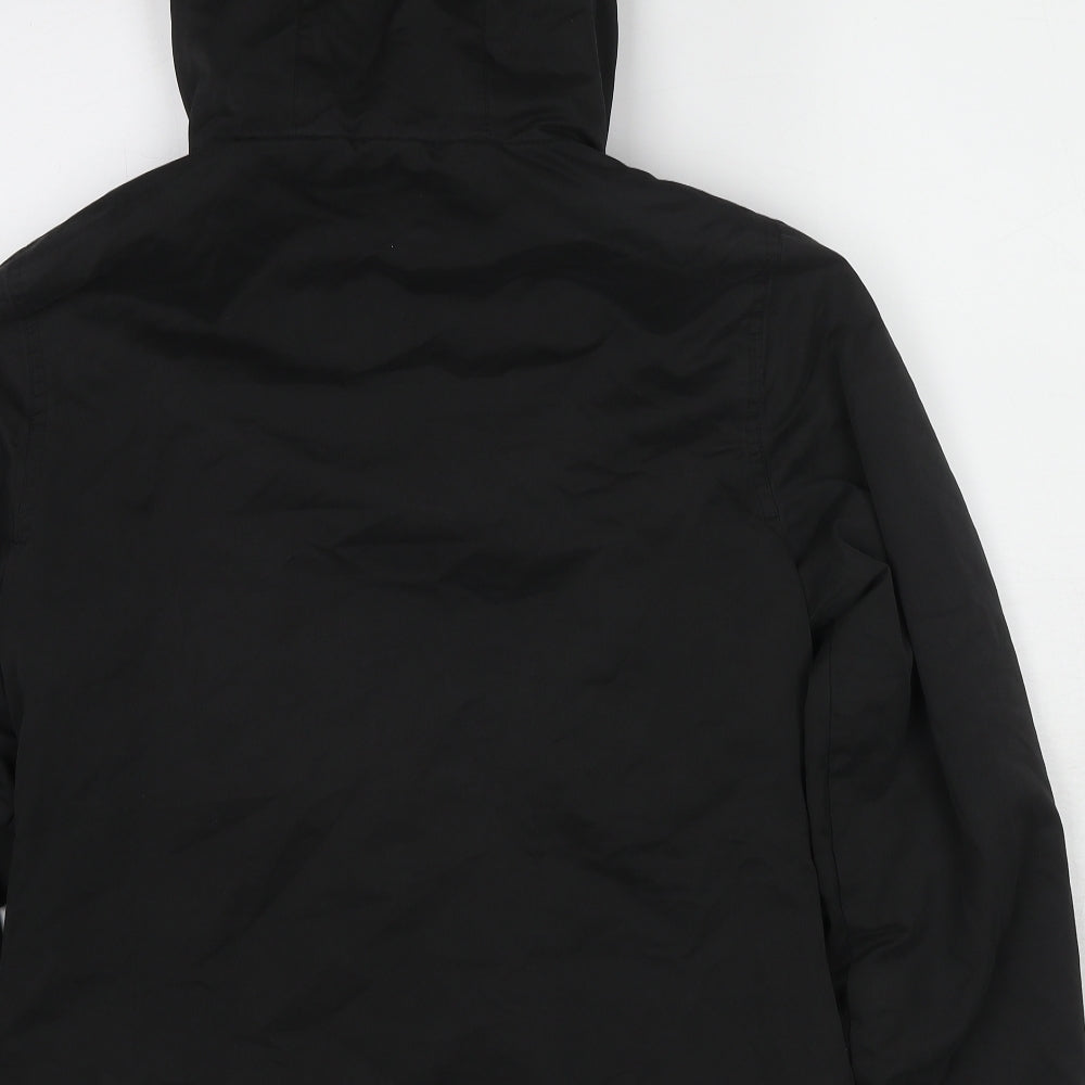 Superdry Womens Black Windbreaker Jacket Size 10 Zip