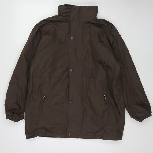 Result Mens Brown Jacket Size S Zip - Reversable