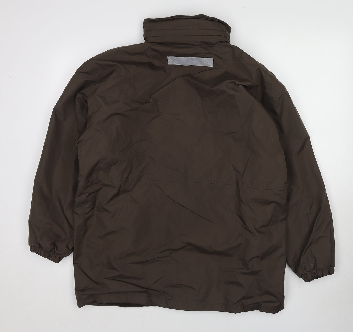 Result Mens Brown Jacket Size S Zip - Reversable