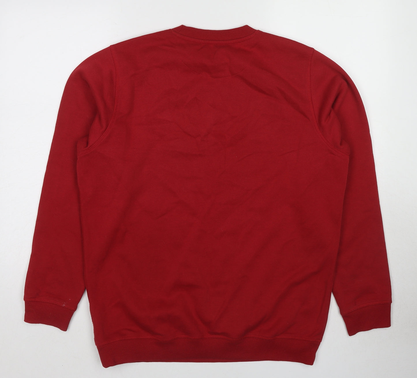 EWM Mens Red Cotton Pullover Sweatshirt Size M