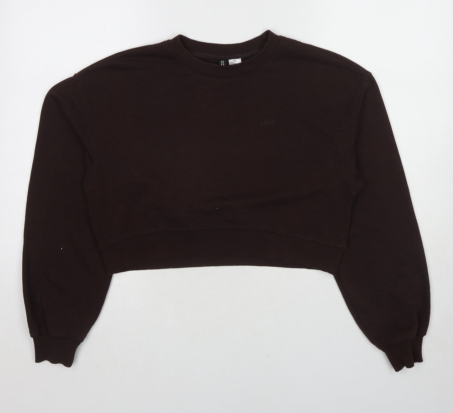 Divided by H&M Womens Brown Cotton Pullover Sweatshirt Size S Pullover - Love