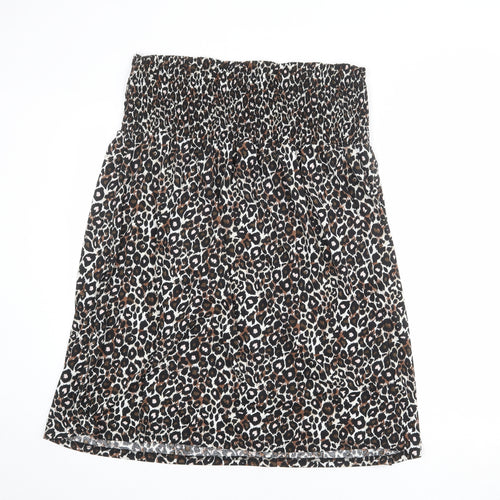 B.You Womens Multicoloured Animal Print Polyester A-Line Skirt Size 20 - Leopard pattern Size 20-22