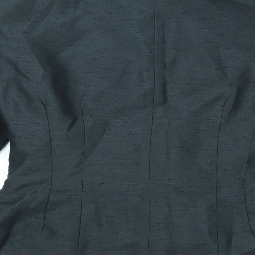 Charlotte Halton Womens Black Jacket Blazer Size 12 Button
