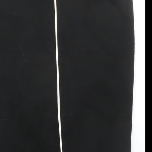 Dorothy Perkins Womens Black Acrylic Straight & Pencil Skirt Size 12 Zip