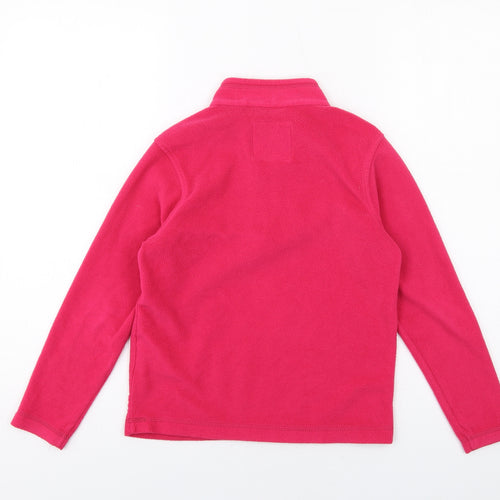 Regatta Girls Pink Polyester Pullover Sweatshirt Size 9-10 Years Zip