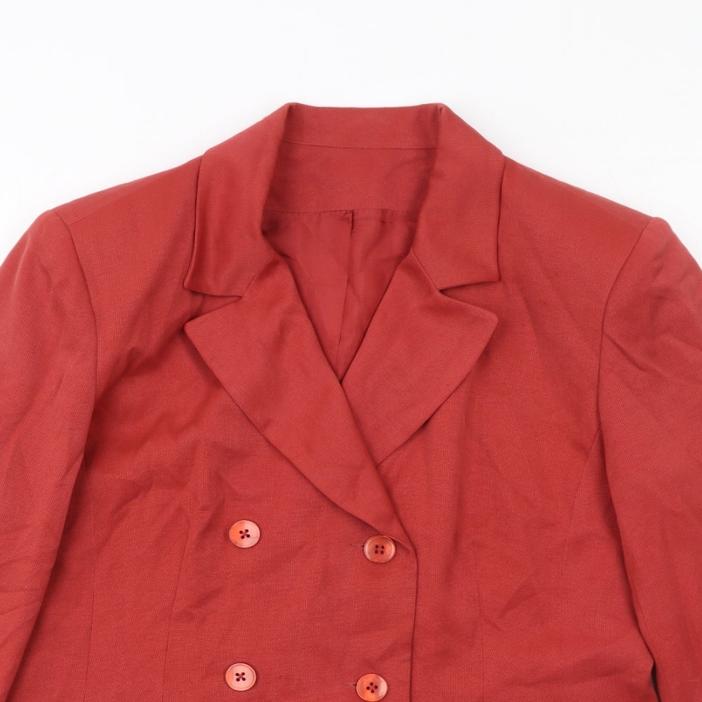 Principles Womens Red Jacket Blazer Size 16 Button