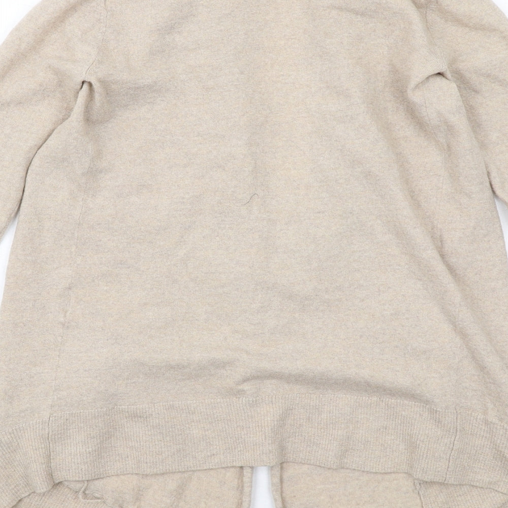 Wilfred Womens Beige V-Neck Wool Cardigan Jumper Size XS