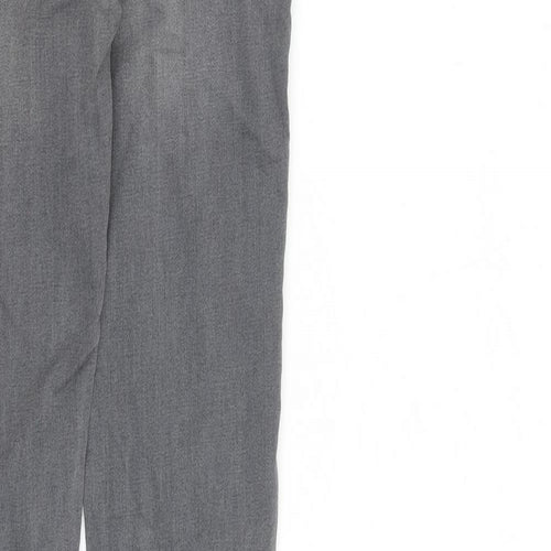 Denim & Co. Womens Grey Cotton Skinny Jeans Size 6 L30 in Regular Zip