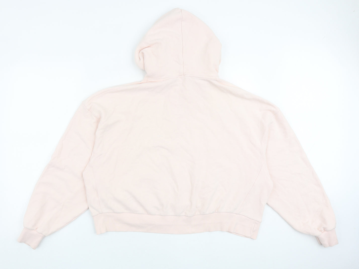 AllSaints Womens Pink Cotton Pullover Hoodie Size S Pullover