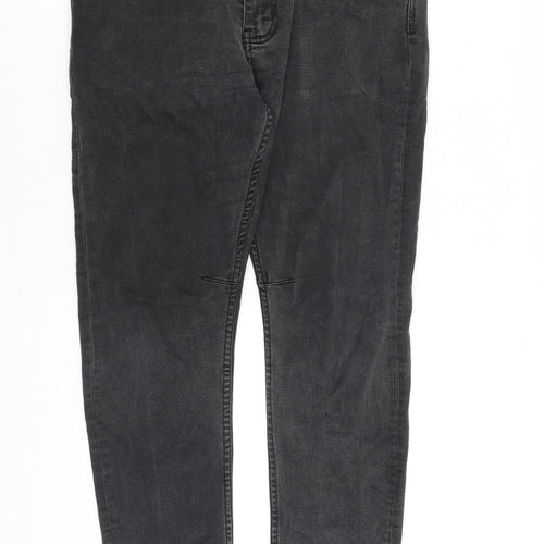Cotton On Mens Grey Cotton Skinny Jeans Size 32 in L30 in Regular Zip