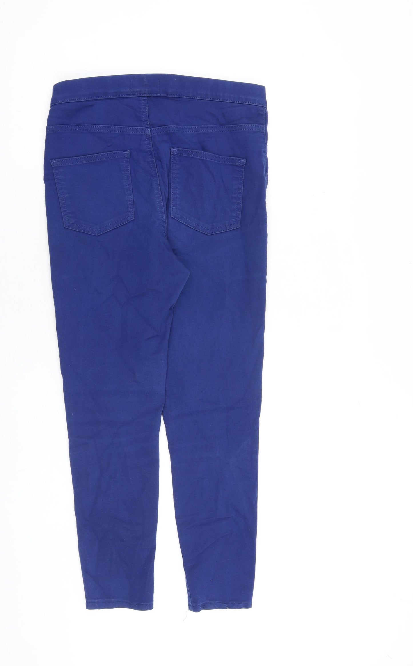 Marks and Spencer Womens Blue Cotton Jegging Jeans Size 10 L25 in Regular