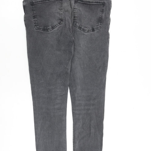 Denim & Co. Mens Grey Cotton Skinny Jeans Size 36 in L30 in Slim Zip