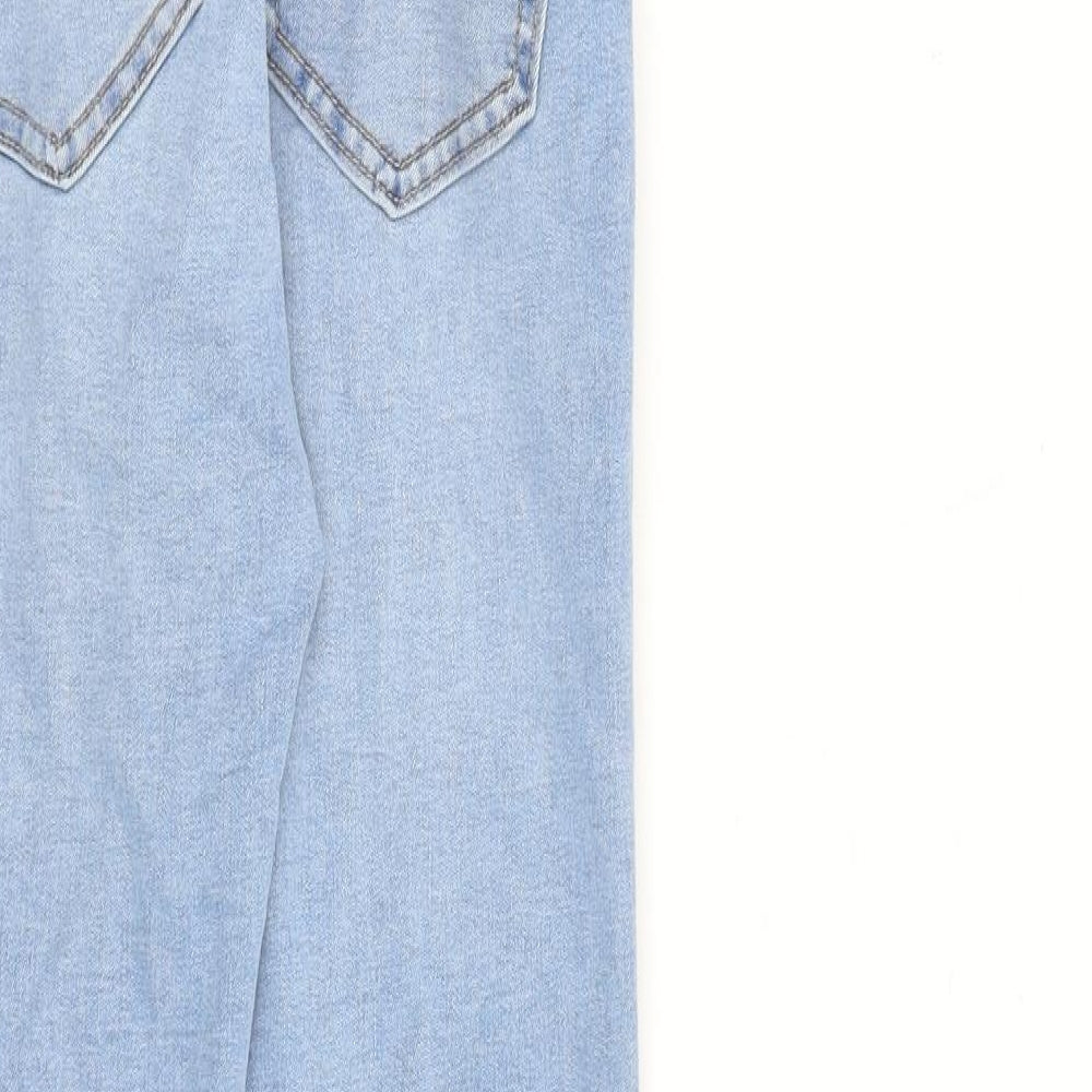 Pull&Bear Womens Blue Cotton Skinny Jeans Size 4 L28 in Slim Zip