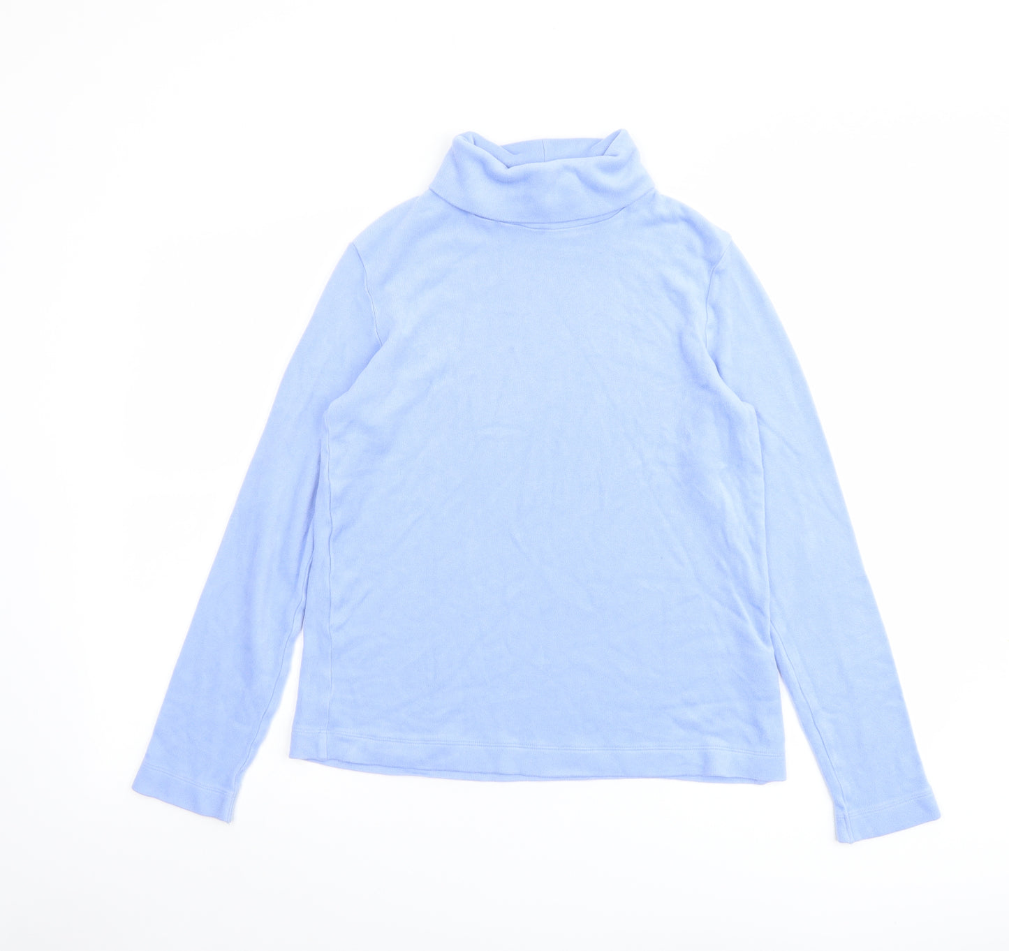 Uniqlo Womens Blue Roll Neck Acrylic Pullover Jumper Size S