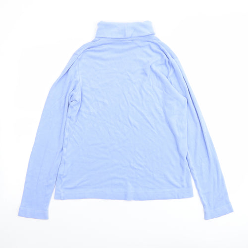 Uniqlo Womens Blue Roll Neck Acrylic Pullover Jumper Size S