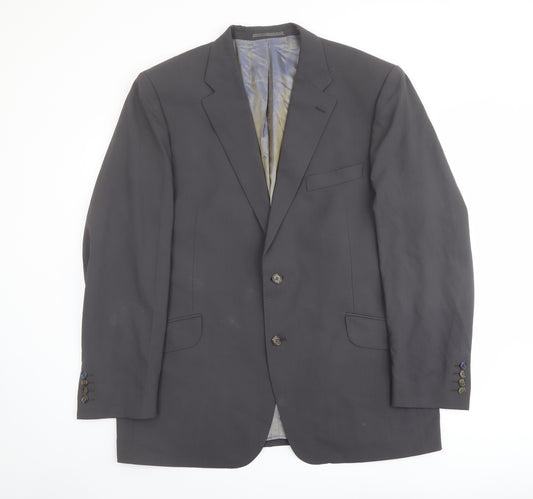 Boateng Mens Grey Wool Jacket Suit Jacket Size 46 Regular
