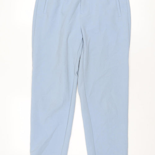 Stradivarius Womens Blue Polyester Dress Pants Trousers Size 10 L26 in Regular Zip