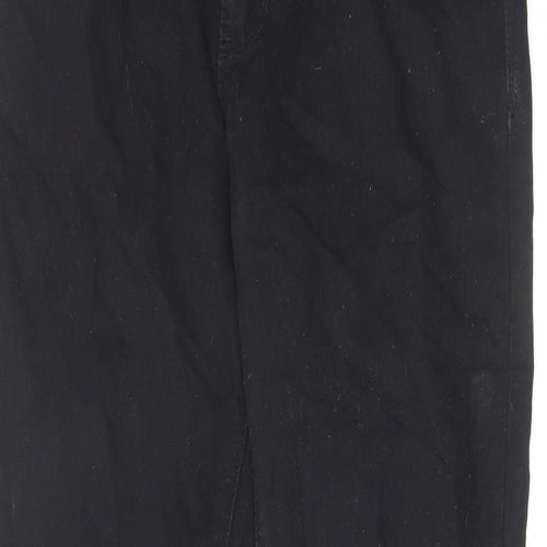Denim & Co. Womens Black Cotton Skinny Jeans Size 12 L26 in Regular Zip