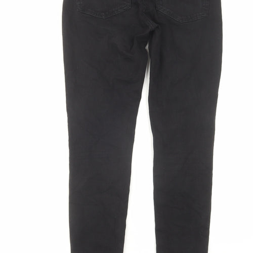 French Connection Womens Black Cotton Skinny Jeans Size 10 L30 in Regular Zip