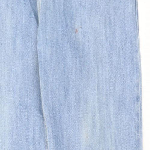 Blue Harbour Mens Blue Cotton Straight Jeans Size 36 in Regular Zip