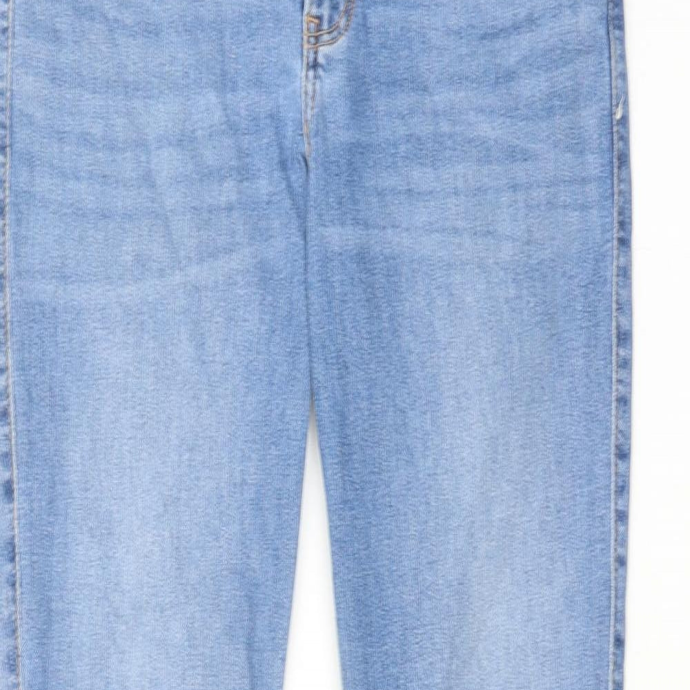 Hollister Womens Blue Cotton Flared Jeans Size 28 in L32 in Regular Zip