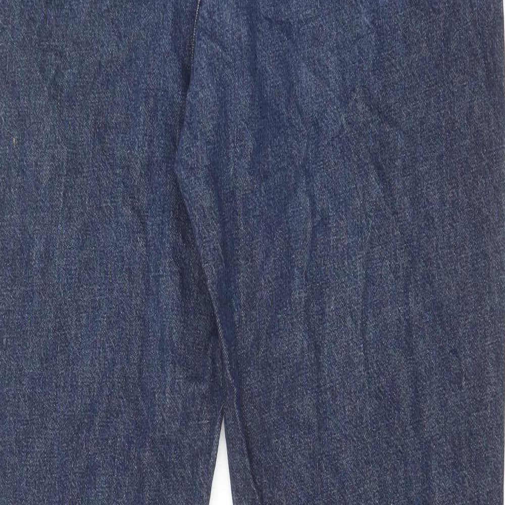 Old Navy Mens Blue Cotton Straight Jeans Size 36 in L31 in Regular Zip