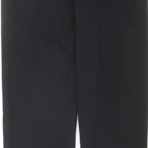 Marks and Spencer Womens Black Cotton Skinny Jeans Size 8 L28 in Regular Zip