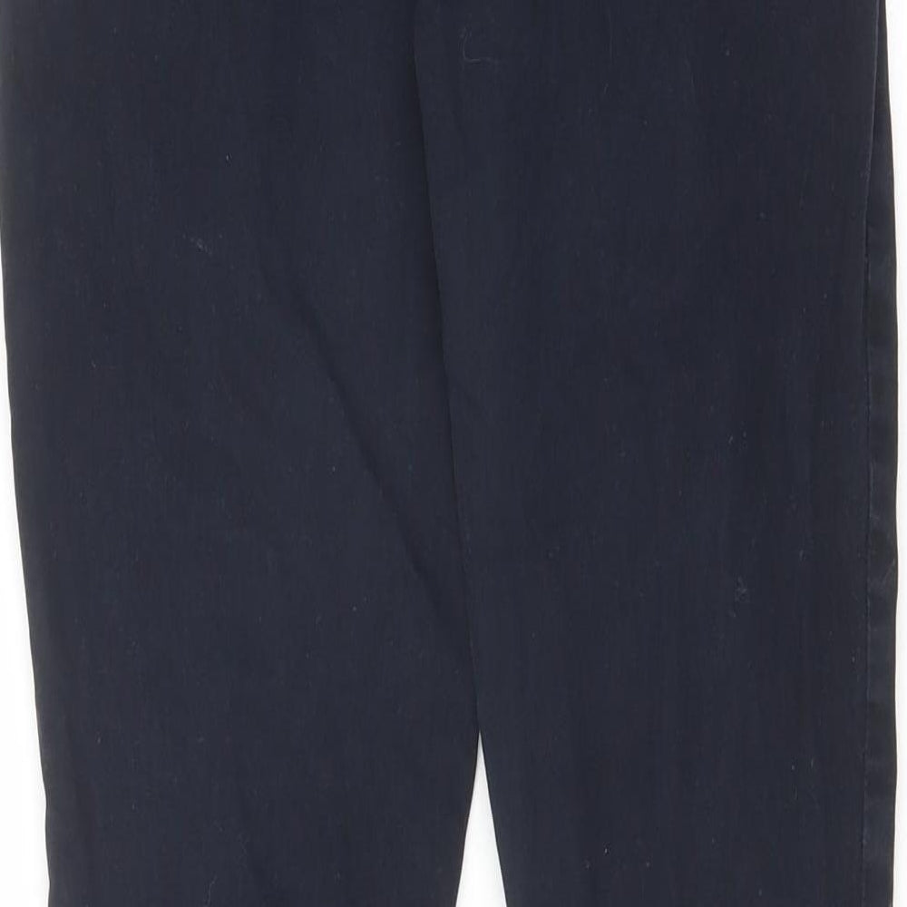 TU Womens Blue Cotton Skinny Jeans Size 12 L26 in Regular Zip