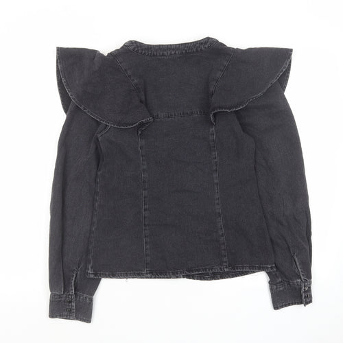 Zara Womens Black Jacket Size S Button