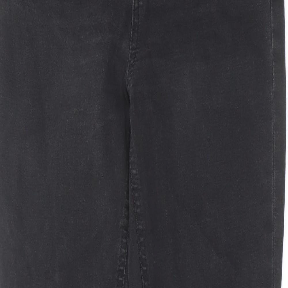 Denim & Co. Womens Black Cotton Skinny Jeans Size 10 L29 in Regular Zip
