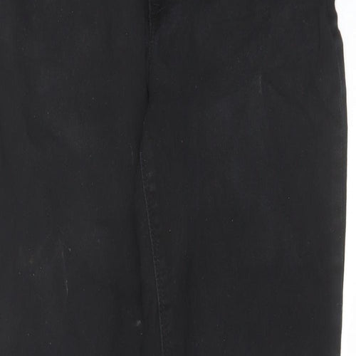 Max Jeans Womens Black Cotton Skinny Jeans Size 8 L28 in Regular Zip