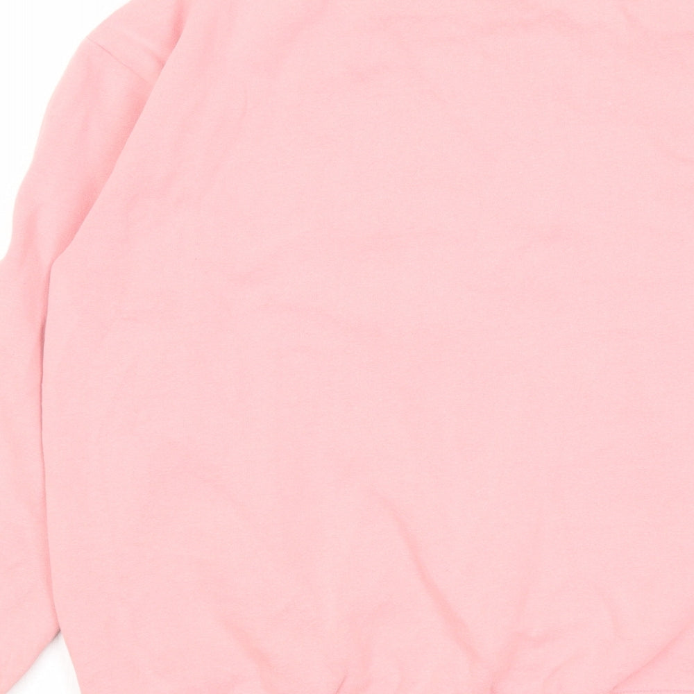 ellesse Womens Pink Cotton Pullover Sweatshirt Size 12 Pullover