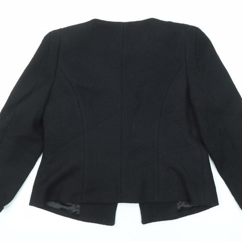 Marks and Spencer Womens Black Jacket Size 14 Hook & Eye