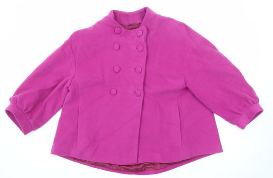 Great Plains Womens Pink Jacket Size M Button
