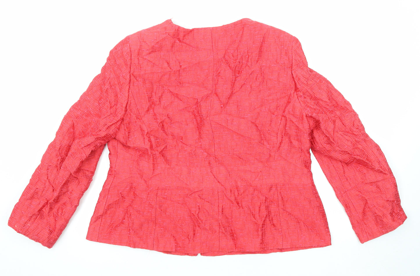 Viyella Womens Red Jacket Size 18 Zip