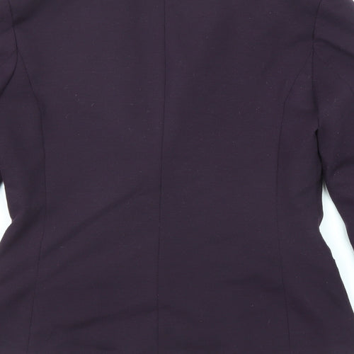 New Look Womens Purple Polyester Jacket Blazer Size 12