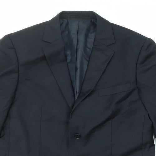 French Connection Mens Blue Wool Jacket Suit Jacket Size 40 Regular