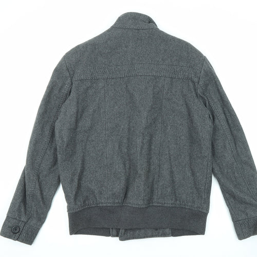 H&M Mens Grey Jacket Size XL Button