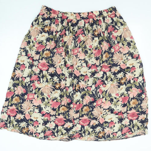 OPUS Womens Multicoloured Floral Viscose Swing Skirt Size 14
