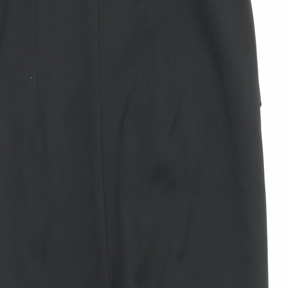 NEXT Womens Black Polyester Jumpsuit One-Piece Size 12 Zip