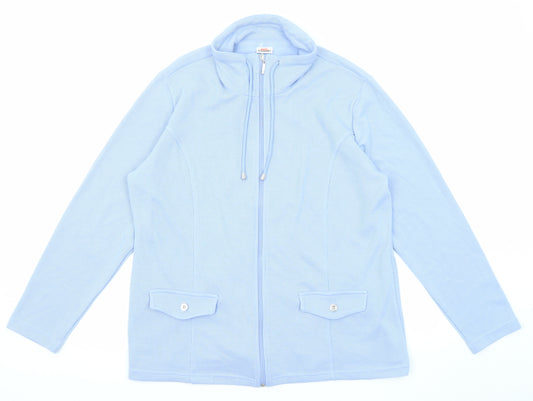 Damart Womens Blue Jacket Size 18 Zip - Size 18-20