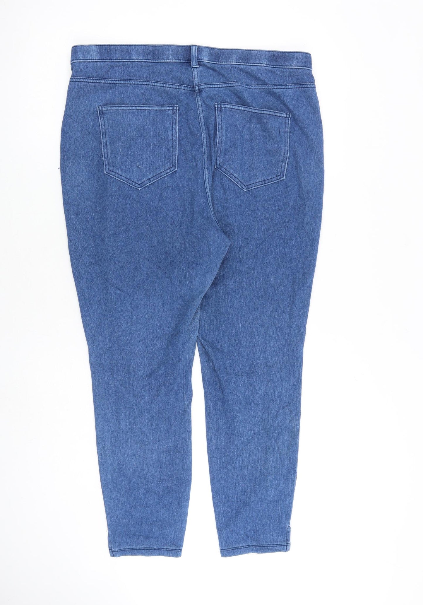 NEXT Womens Blue Cotton Jegging Jeans Size 16 L25 in Regular