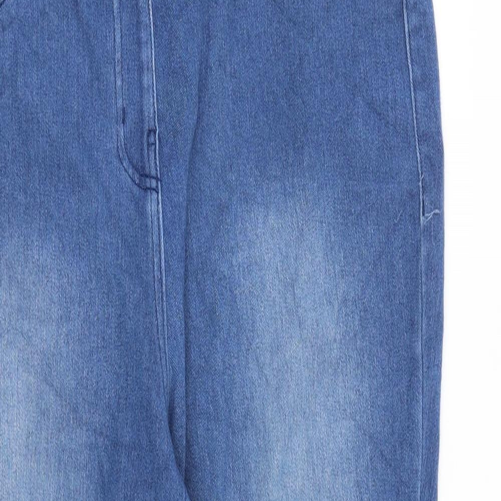 NEXT Womens Blue Cotton Jegging Jeans Size 16 L25 in Regular