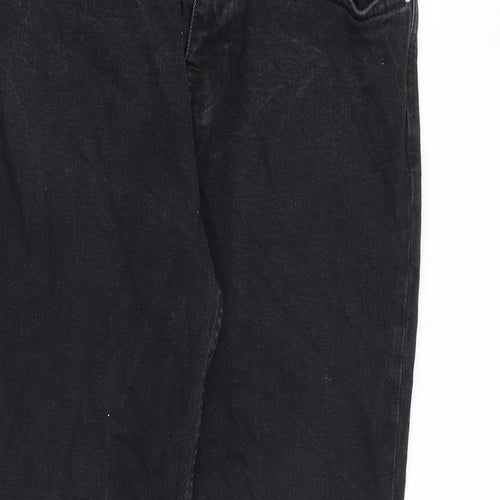 Zara Mens Black Cotton Skinny Jeans Size 34 in L29 in Regular Zip