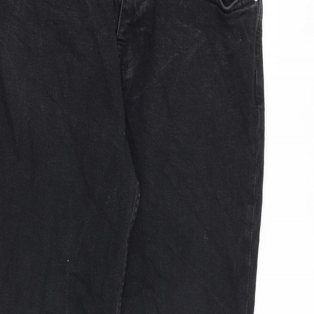 Zara Mens Black Cotton Skinny Jeans Size 34 in L29 in Regular Zip