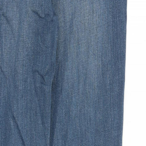 River Island Mens Blue Cotton Skinny Jeans Size 32 in L32 in Slim Zip
