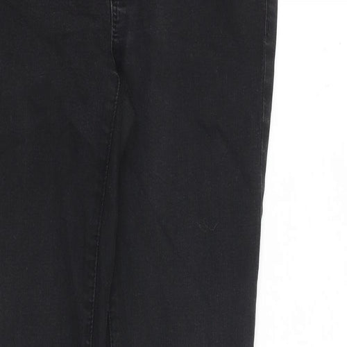 American Eagle Outfitters Womens Black Cotton Skinny Jeans Size 12 L30 in Slim Zip